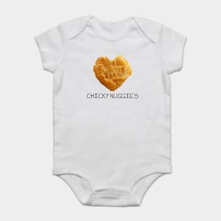 I love you more than Chicky Nuggies - Valentines day Baby Bodysuit